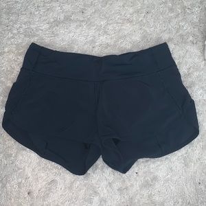 Navy Lululemon Speed Up Short. Size 4